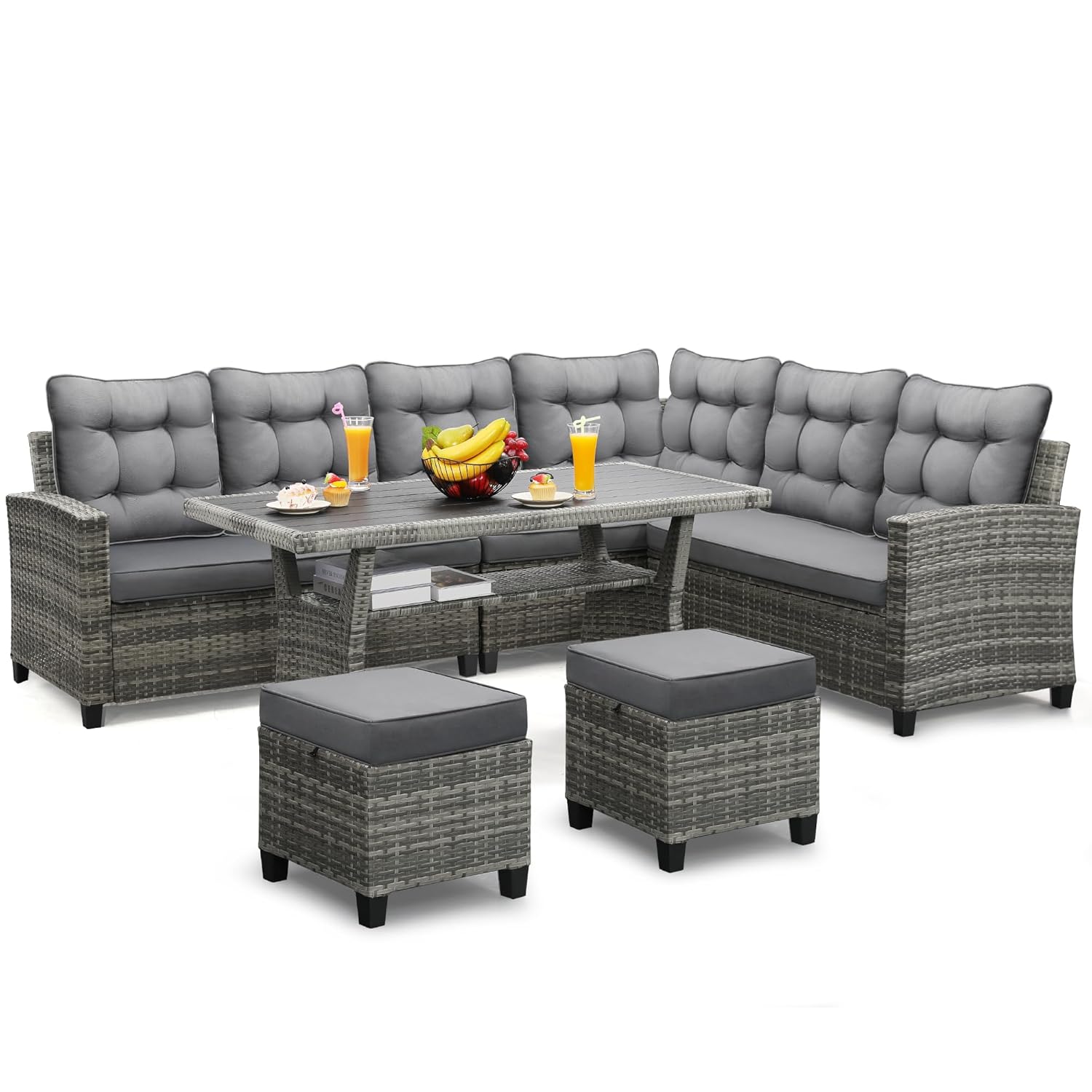 Outdoor Furniture Dining Set - Ensemble de meubles de patio 6