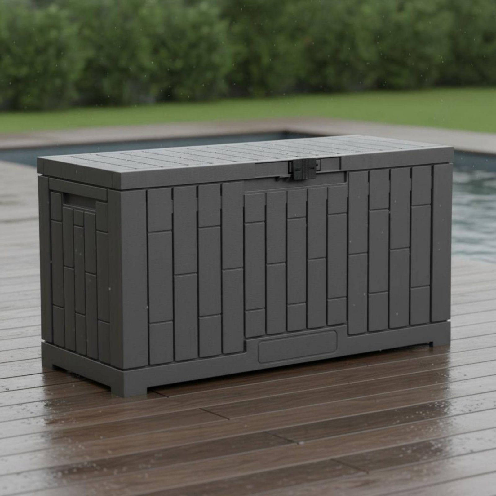 Garden Storage Box - Boîte de rangement rectangulaire en résine