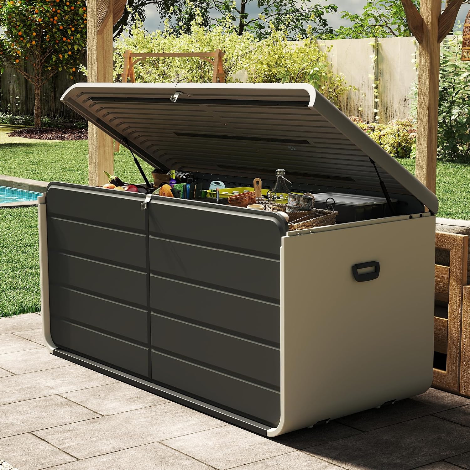 Garden Storage Box - Bac de rangement intérieur/extérieur 200 gallons,