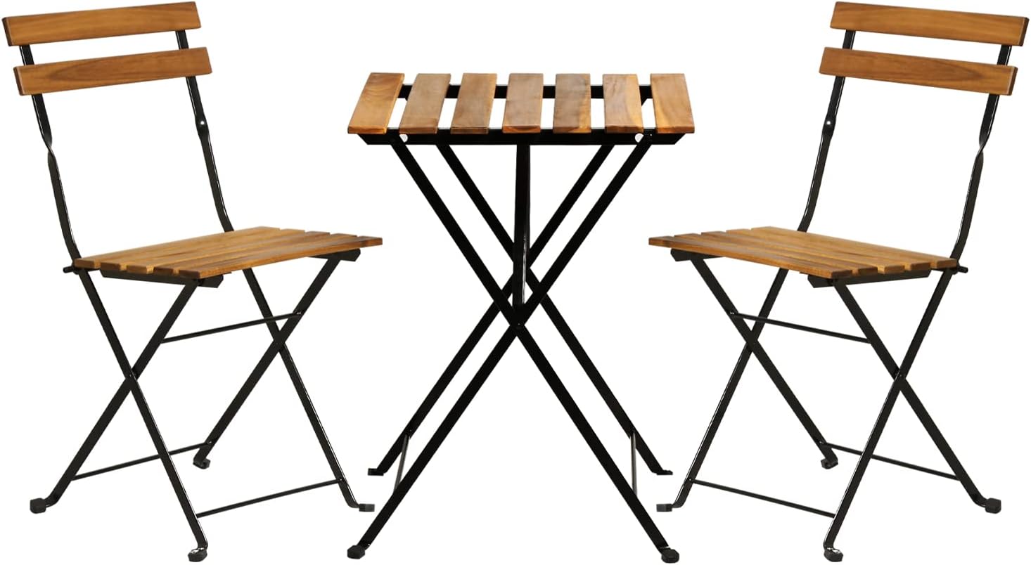 Outdoor Furniture Small - Ensemble bistrot de patio pliable en