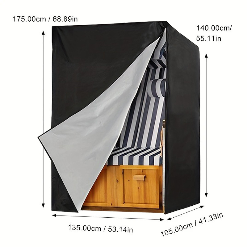 Outdoor Furniture With Covers - Housse de protection noire pour meubles