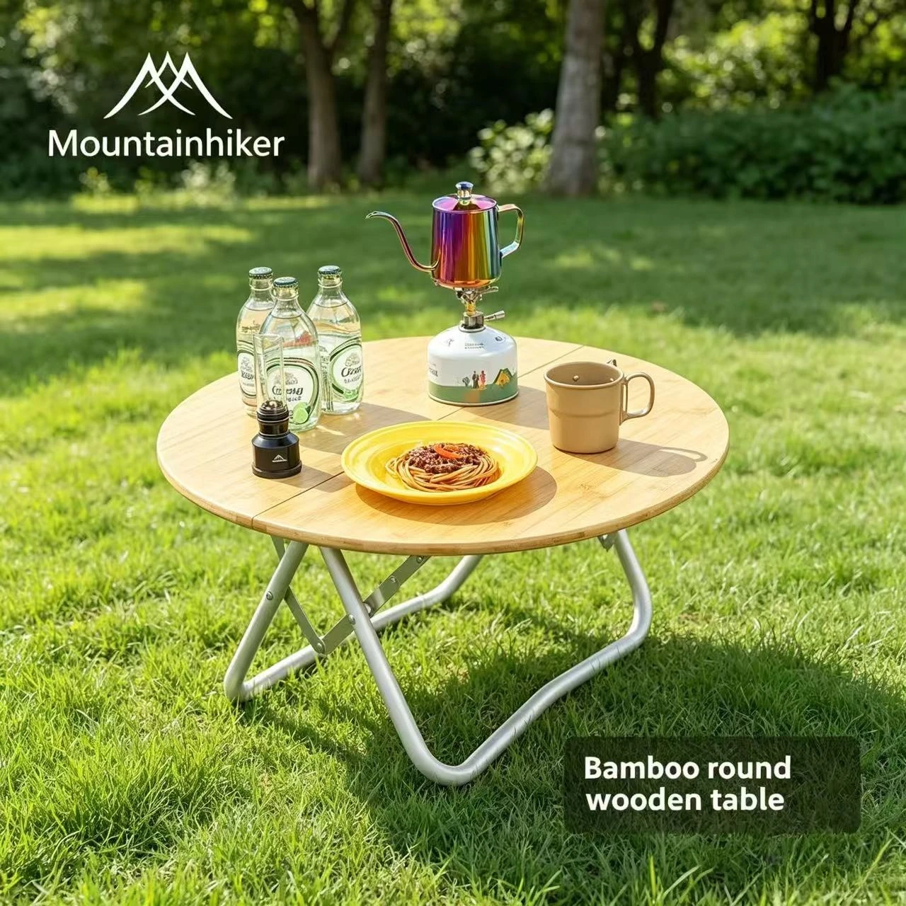 Outdoor Furniture Small - MOUNTAINHIKER Table de camping portable, ronde,