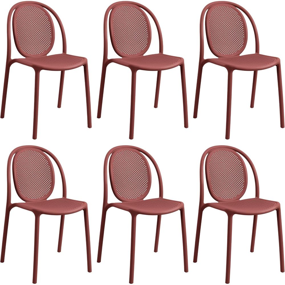 Outdoor Furniture Dining Set - Ensemble de 6 chaises de salle