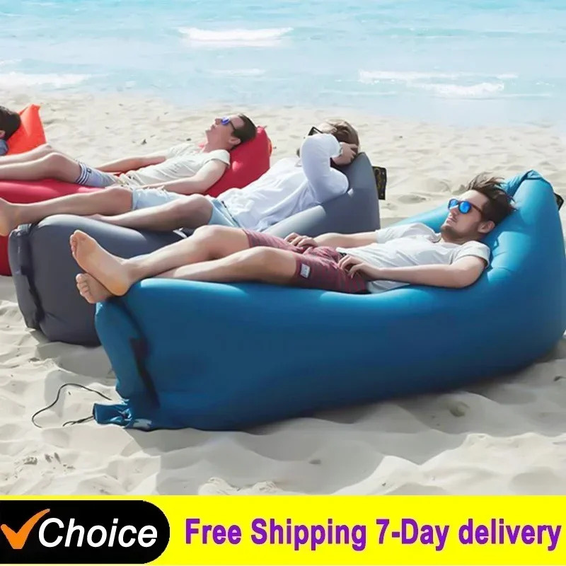 Outdoor Furniture Small - Canapé gonflable portable d'extérieur, chaise longue