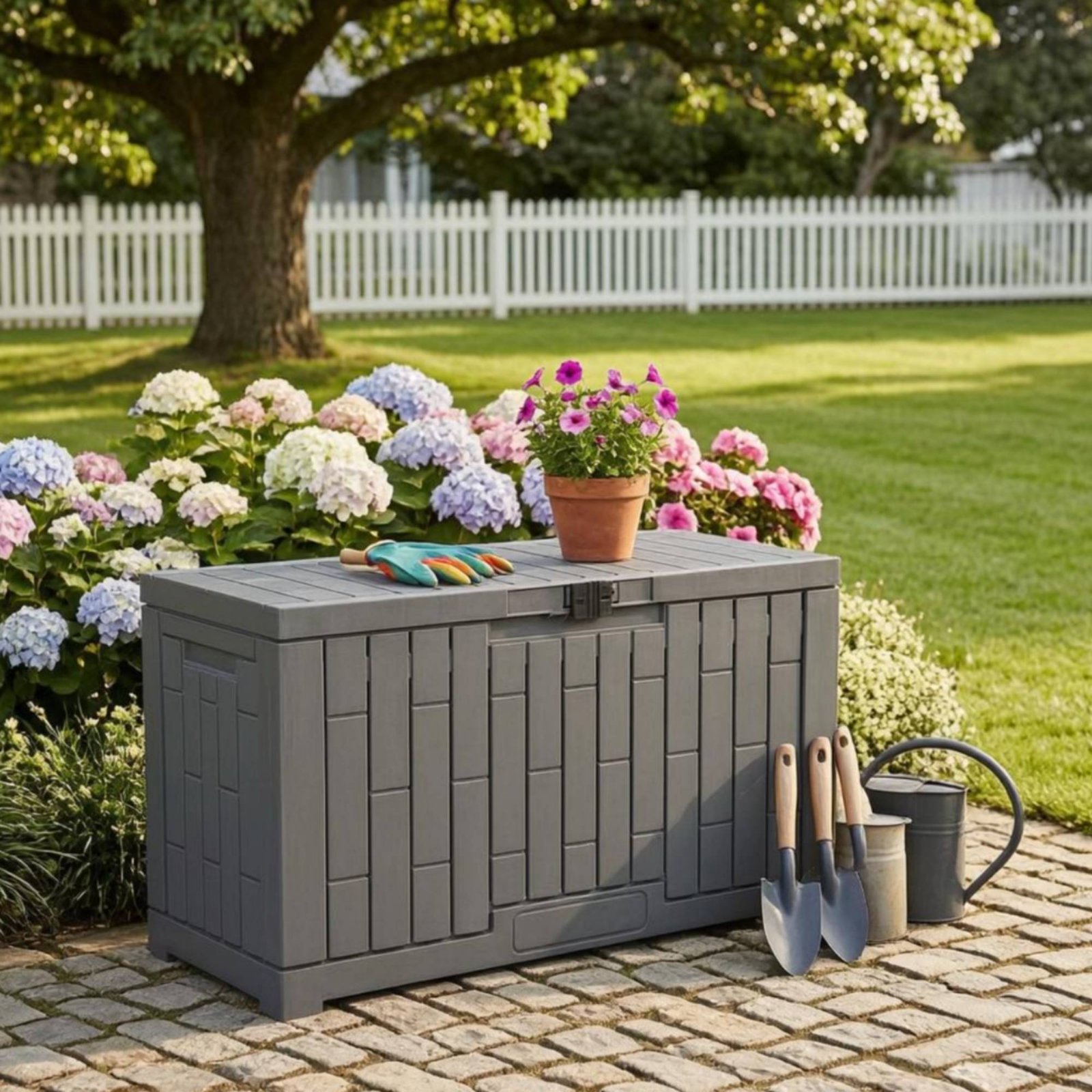 Boîte de rangement rectangulai - Garden Storage Box avis et prix