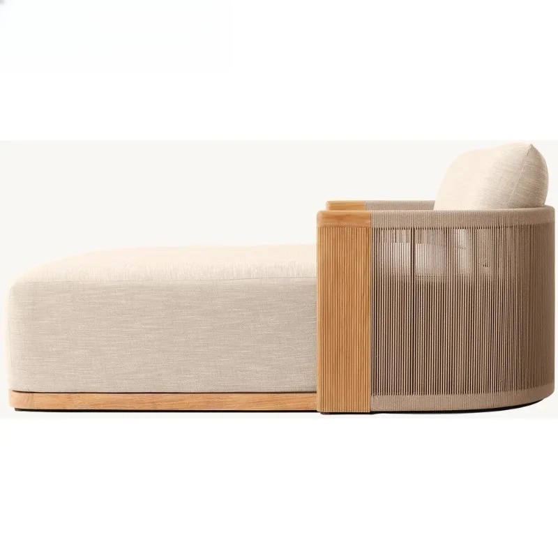 Chaise longue double en teck p - Outdoor Daybed Furniture avis et prix
