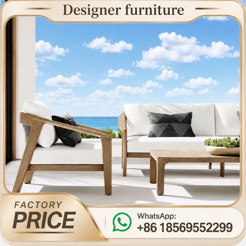 Ensemble de canapés en teck po - Outdoor Furniture Teak avis et prix