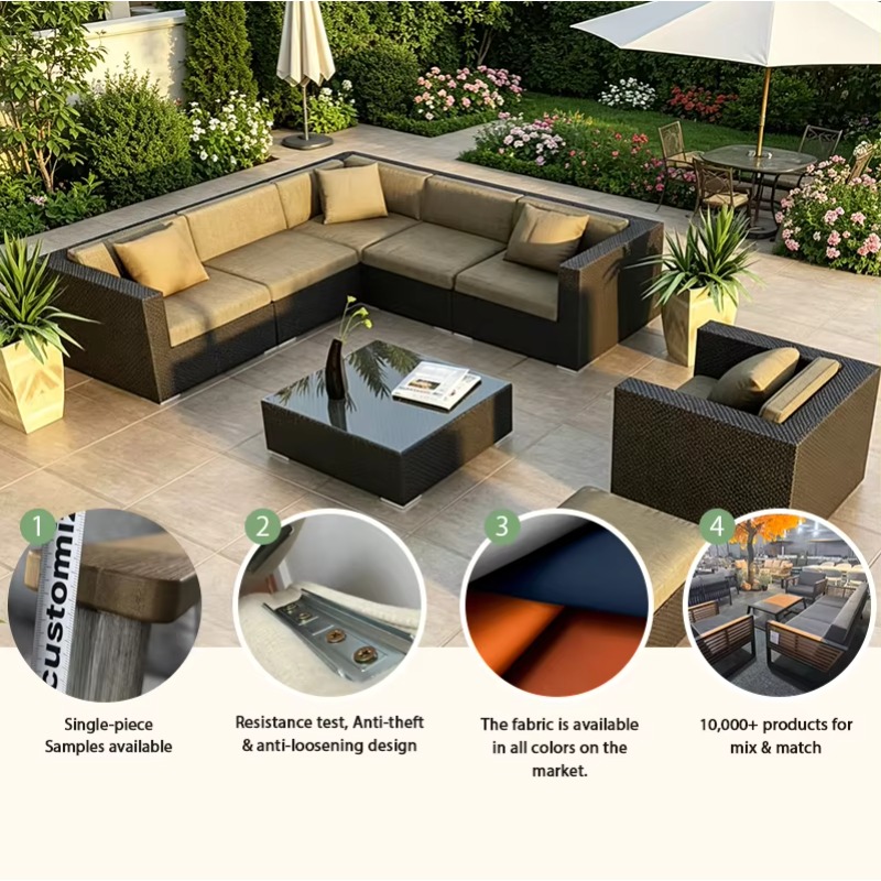 Ensemble de canapé en rotin tr - Outdoor Furniture Europe avis et prix