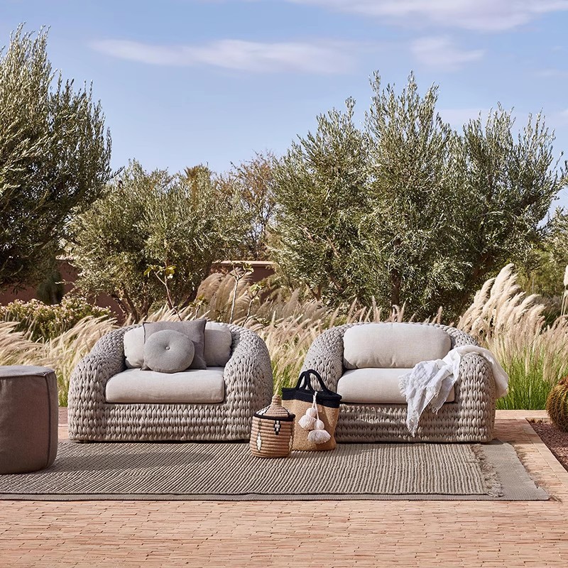 Ensemble de canapés en rotin H - Outdoor Furniture Teak avis et prix