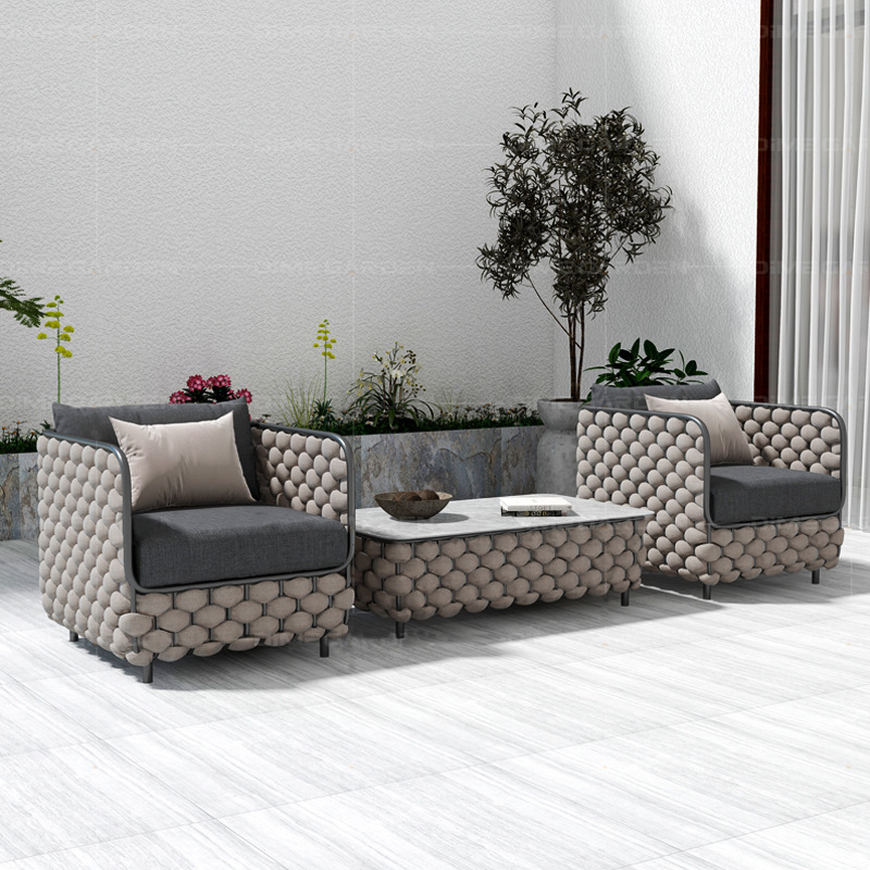 Ensemble de canapé en rotin d' - Outdoor Furniture Teak avis et prix