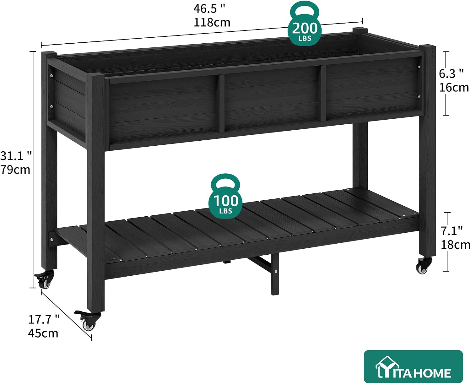 Bac de jardin surélevé avec ro - Garden Storage Box avis et prix