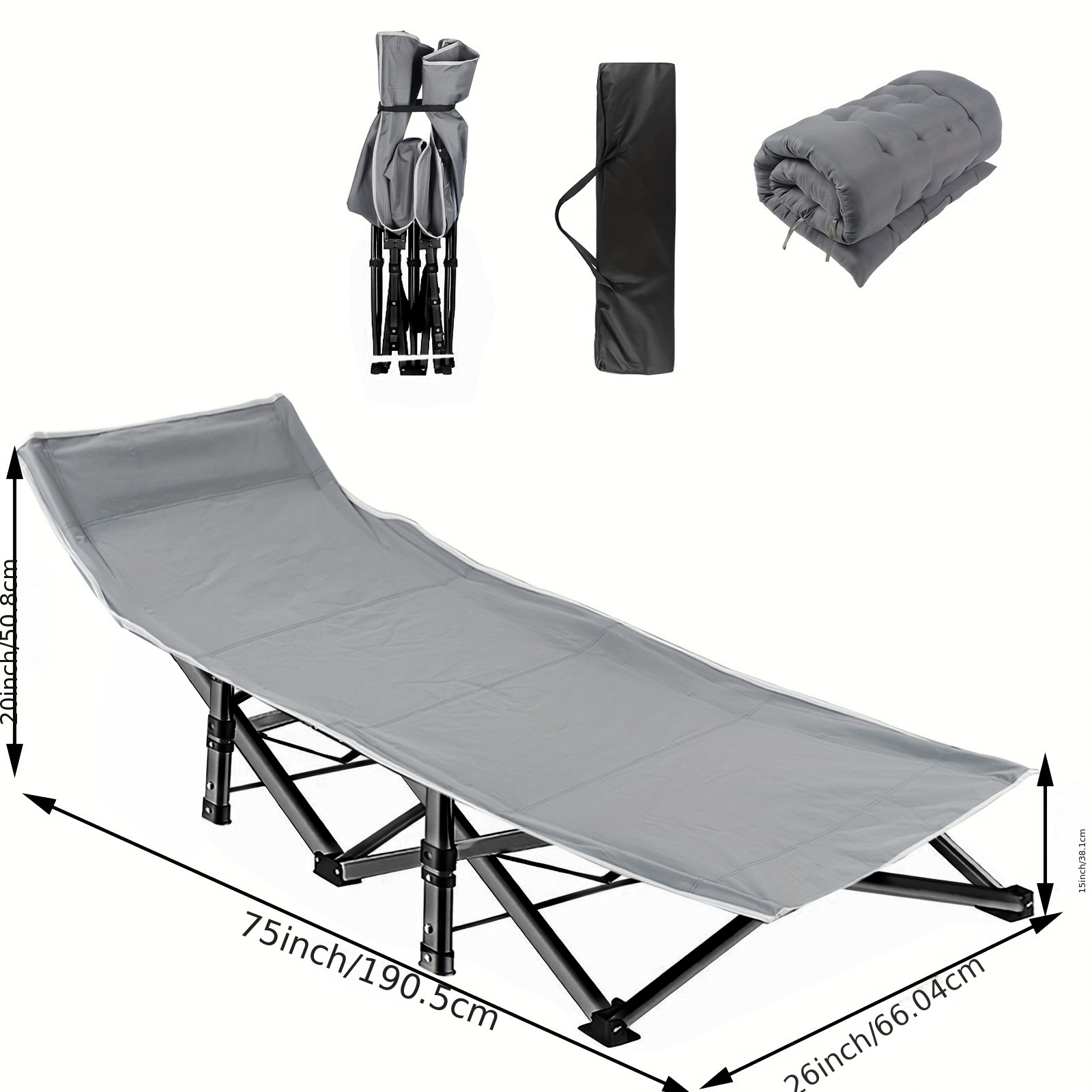 Lit de camping pliable robuste - Outdoor Daybed Furniture avis et prix