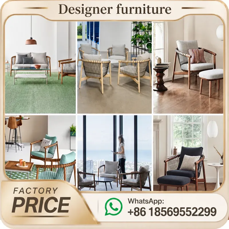 Ensemble de canapés modernes e - Outdoor Furniture Teak avis et prix
