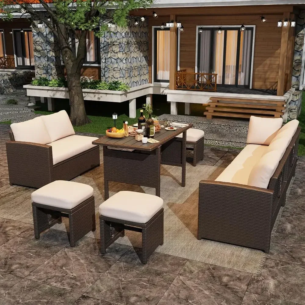 Ensemble de meubles de patio 7 - Outdoor Furniture Dining Set avis et prix