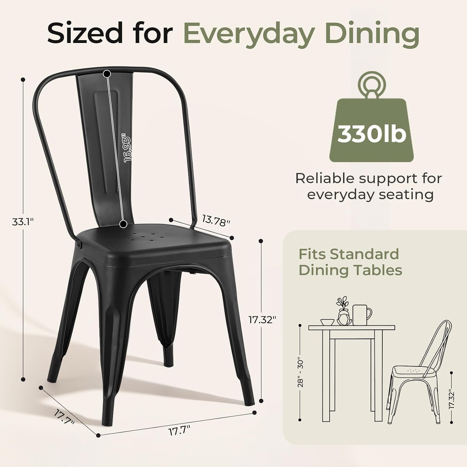 Ensemble de 4 chaises de salle - Outdoor Furniture Dining Set avis et prix