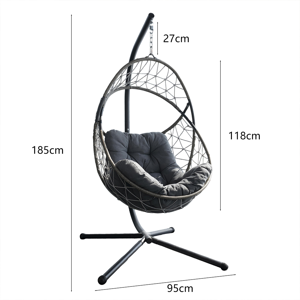 Fauteuil suspendu en forme d'œ - Outdoor Furniture Uk avis et prix